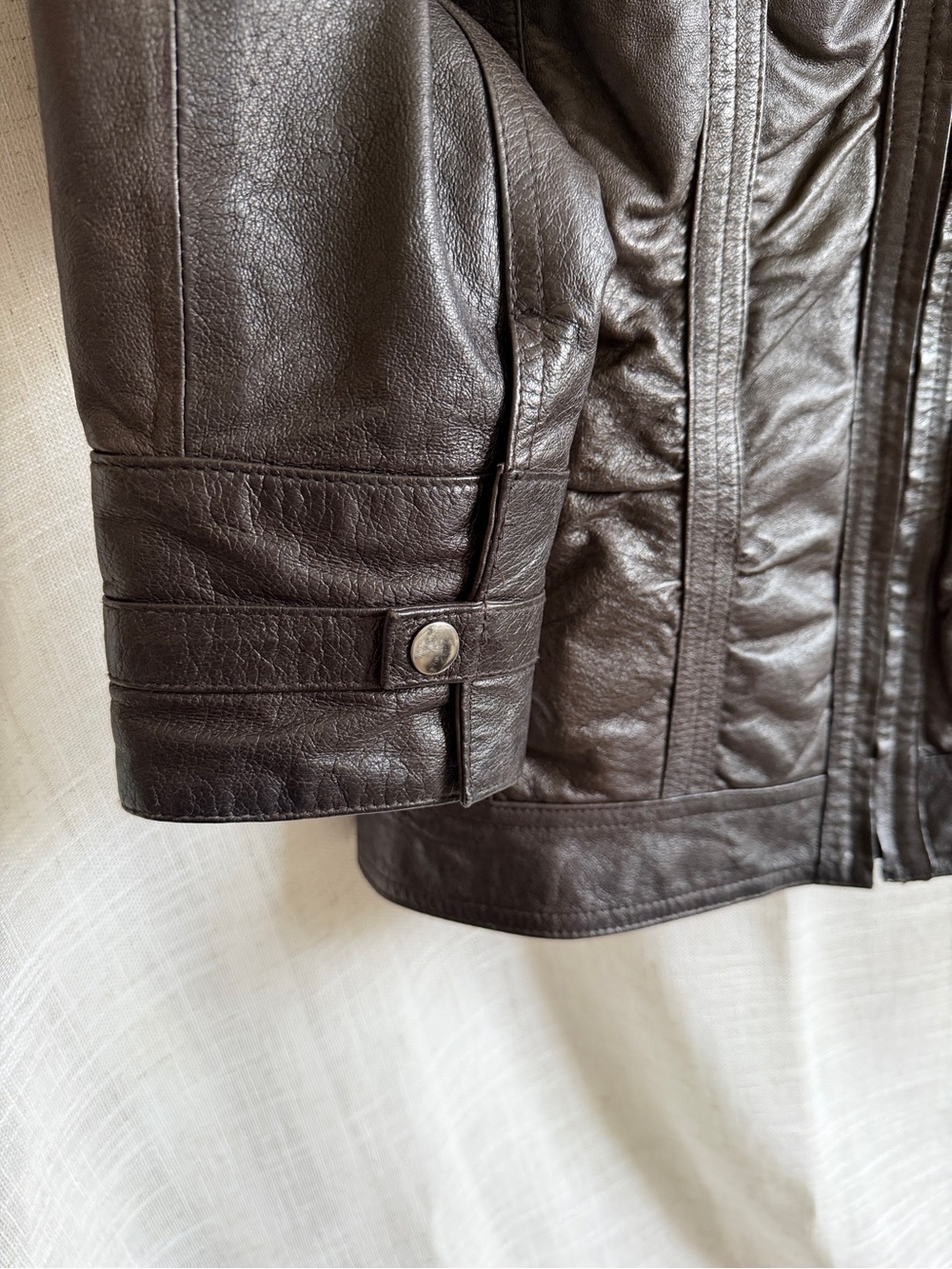 Leather Moto Jacket - Picture 5 of 12